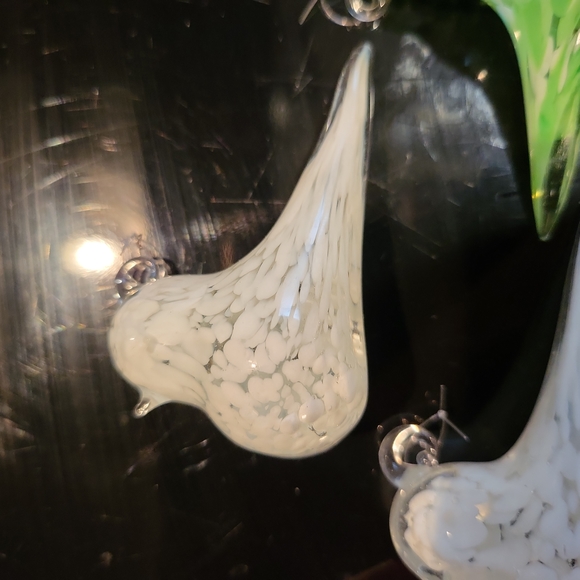 Hand Blown Glass Bird Ornaments Set of 7 Vintage - Picture 7 of 9